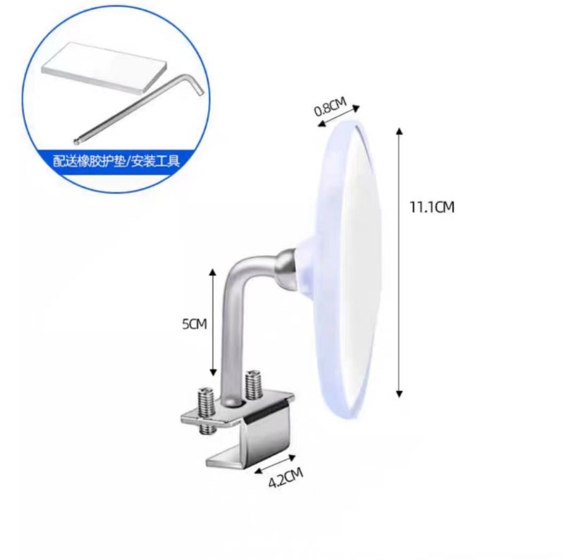 Car Rearview Mirror Super-Clear Multifunctional Large Field Of View Mirror 360 Degree Wide-Angle Auxiliary Mirror Rear Wheel Blind Spot Mirror - Image 1